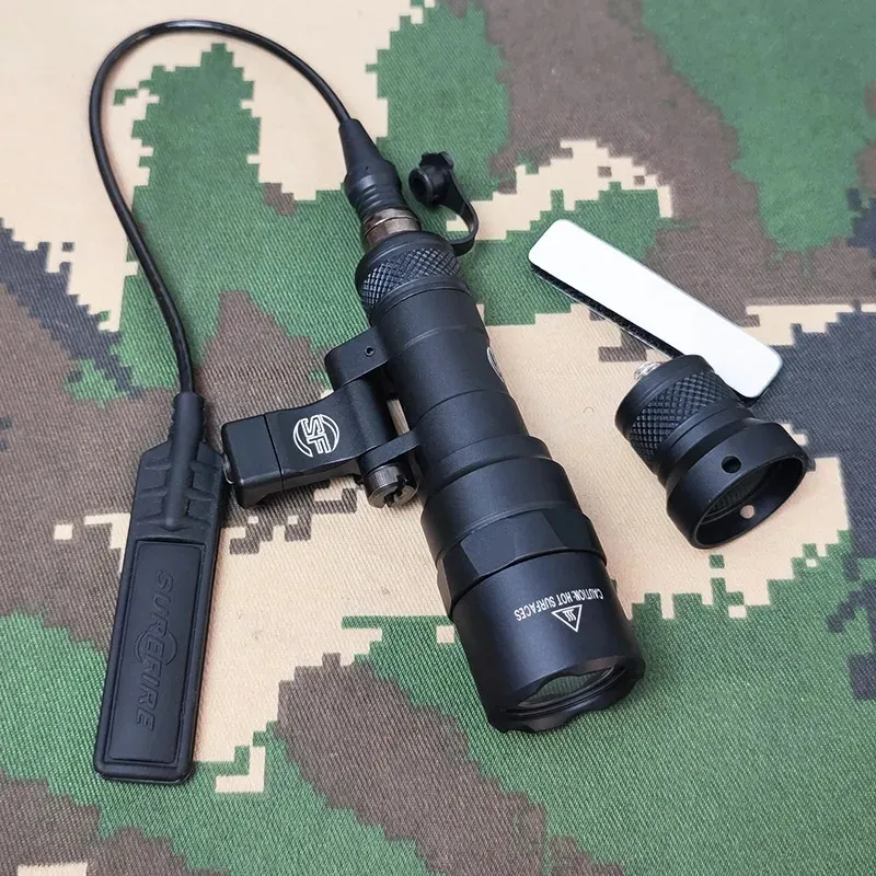 Sotac Tactical Airsoft SF M340 M340C Light Outdoor Rifle Lanterna Light LED Lanterna Fit 20mm Rail-BK