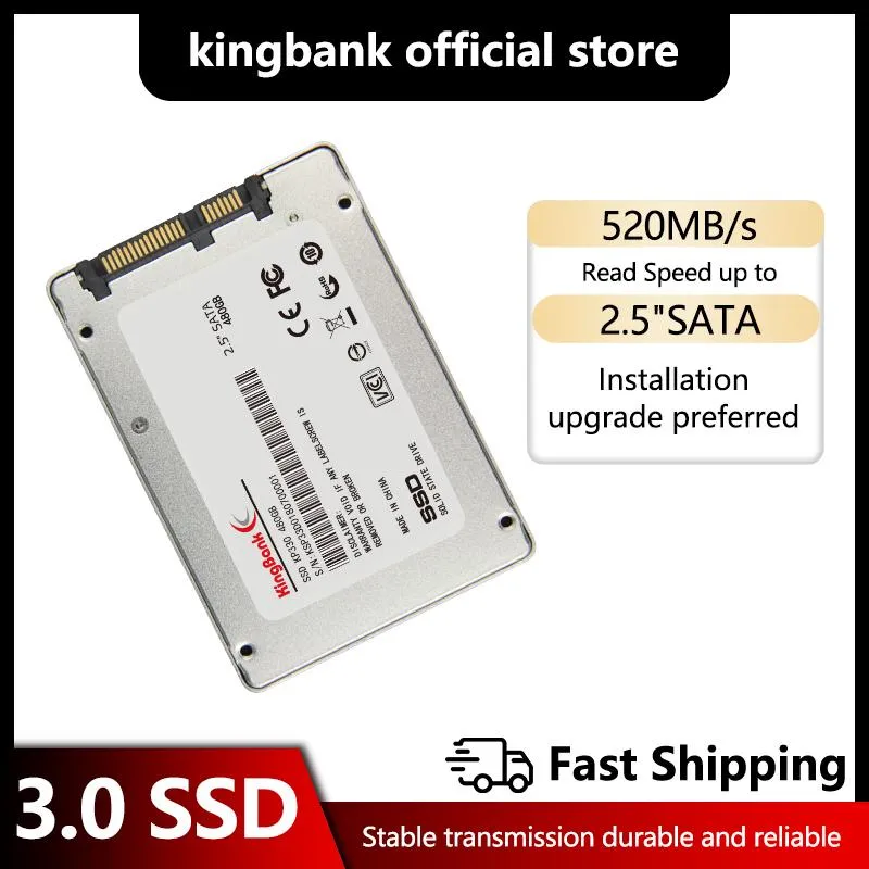 Приводит в движение Kingbank SSD 1TB 120GB 240 ГБ 480 ГБ 2 ТБ SSD HDD 2,5 '' SSD SATA SATAIII 512 ГБ 256 ГБ 128 ГБ Внутреннее твердотельное движение для ноутбука для ноутбука
