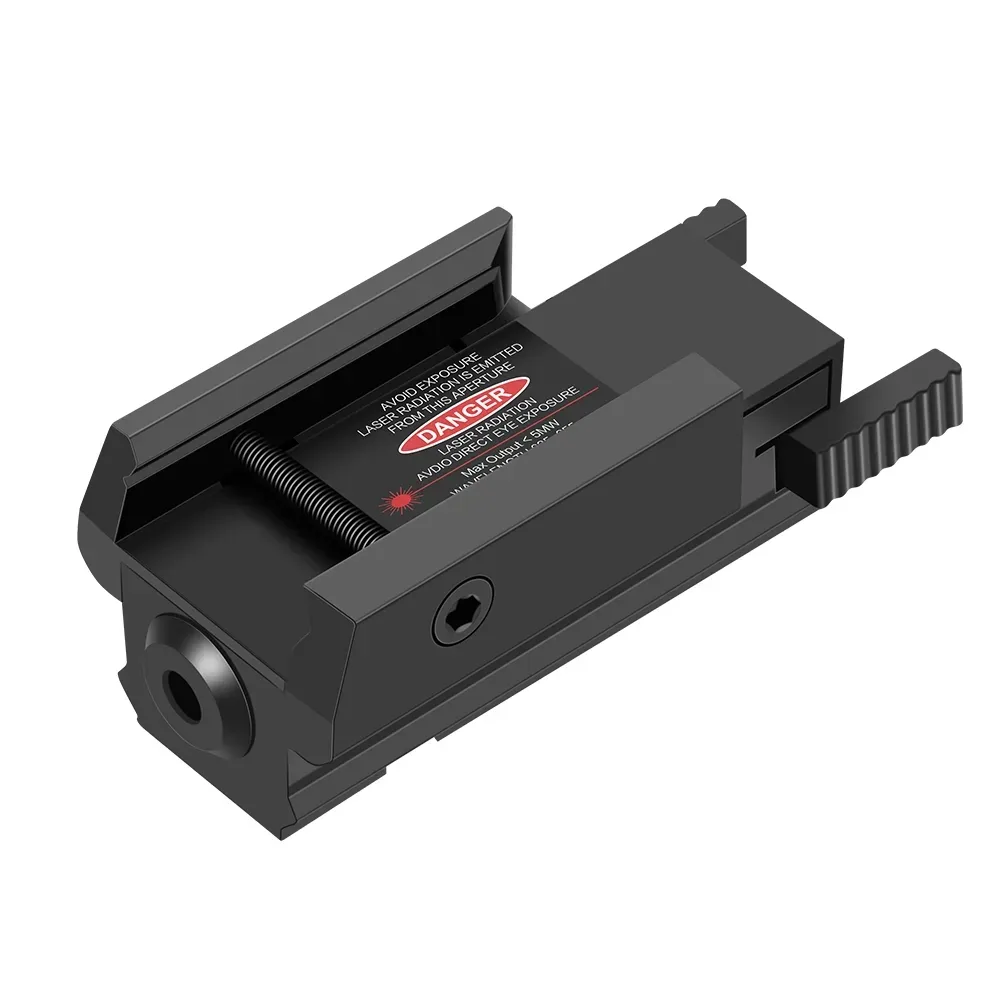 Mira laser recarregável de ponto verde vermelho com trilho picatinny de 20 mm/11 mm para pistola Glock Airsoft com mira de caça a laser vermelho