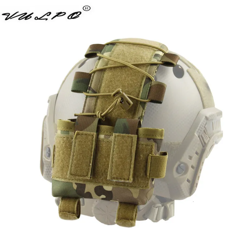 Fietshelmen VULPO Tactische Helm Batterij Pouch MK2 Batterij Pack Helm Contragewicht Pack Airsoft Jacht Helm Accessoires 230603