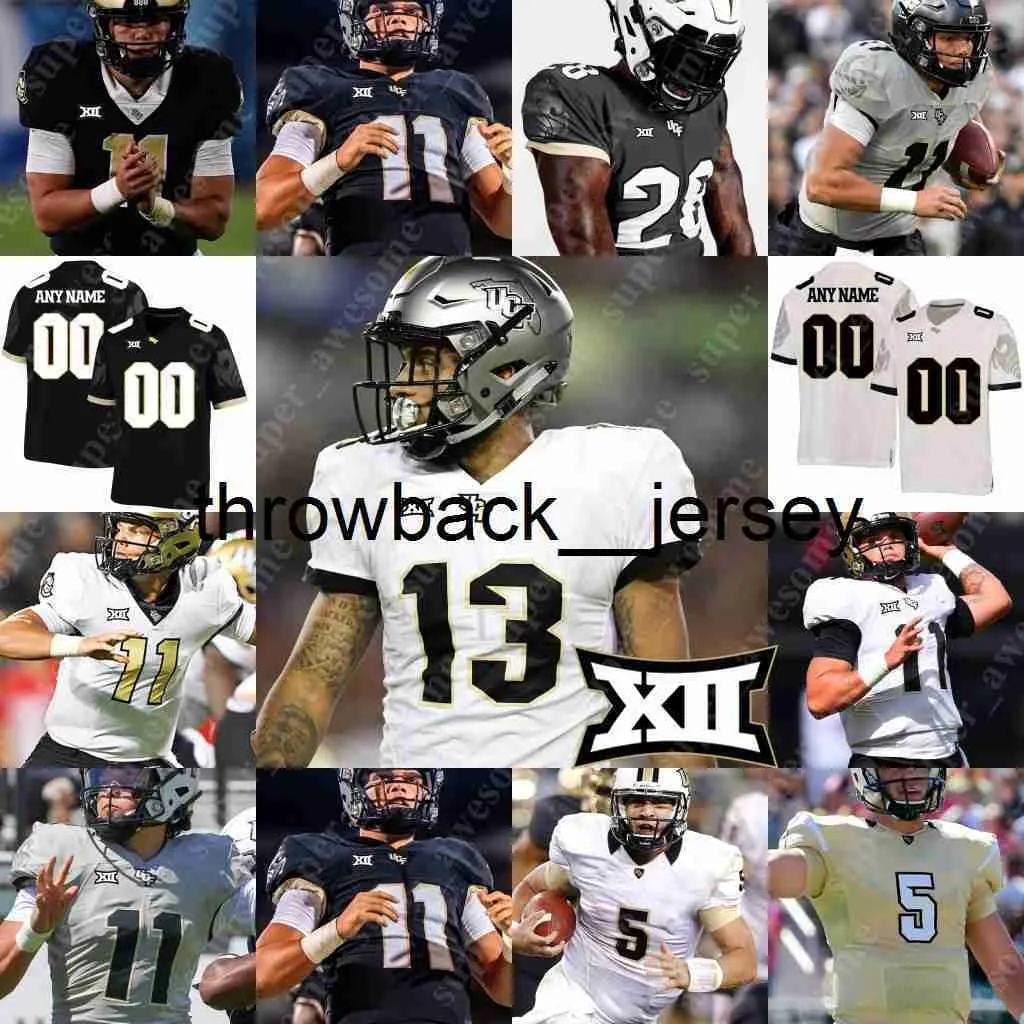 THR UCF Knights Football Jersey Dillon Gabriel Trillion Coles Isaiah Bowser Ryan Okeefe Brandon Johnson Jaylon Robinson Blake Bretles Brandon Marshall Griffin Sam Sam