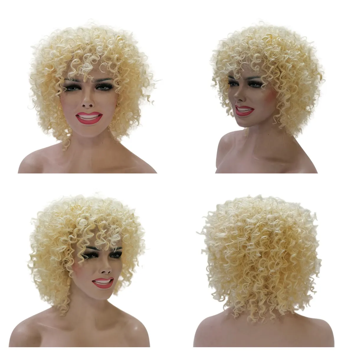 Short Curly Wigs for Women Wavy Wigs Synthetic Hair Wigs Heat Resistant Faux Twist Wigs Natural Looking for Daily Party Cosplay