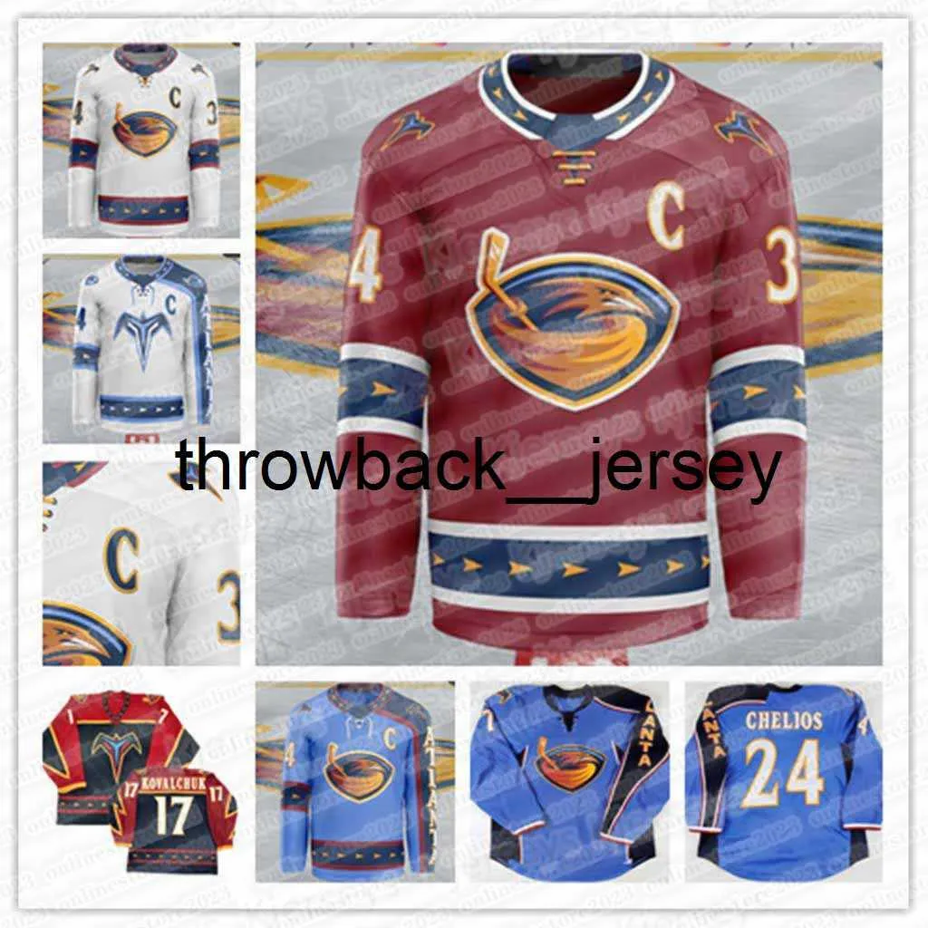 Thr 17 Ilya Kovalchuk Vintage Atlanta Thrashers Хоккейная Джерси 15 Дэни Хитли 39 Тобиас Энстром 16 Бобби Холик 32 Кари Лехтонен 19 Скотт Мелланби Мариан Хосса Джерсис