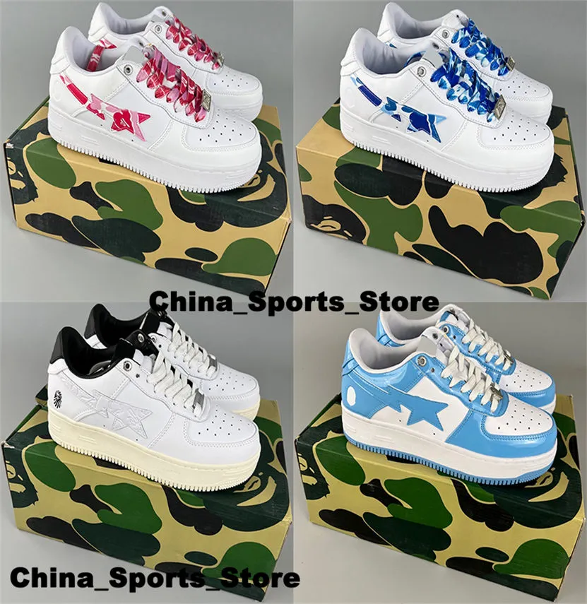 Casual Size 13 Sneakers Shoes Us13 A Bathing Ape BapeStar Low Mens Running Scarpe Big Size 12 Blue Us 13 Women Skateboard Trainers Eur 47 Designer Eur 46 High Quality