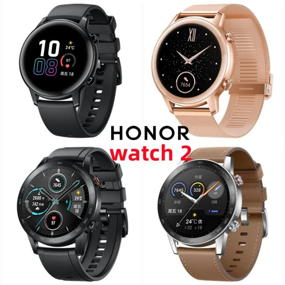 Huawei Honor Watch 2 Sports MagicWatch Hochauflösender Bluetooth-Anruf, Musikwiedergabe, 14 Tage Akkulaufzeit, Sportassistent