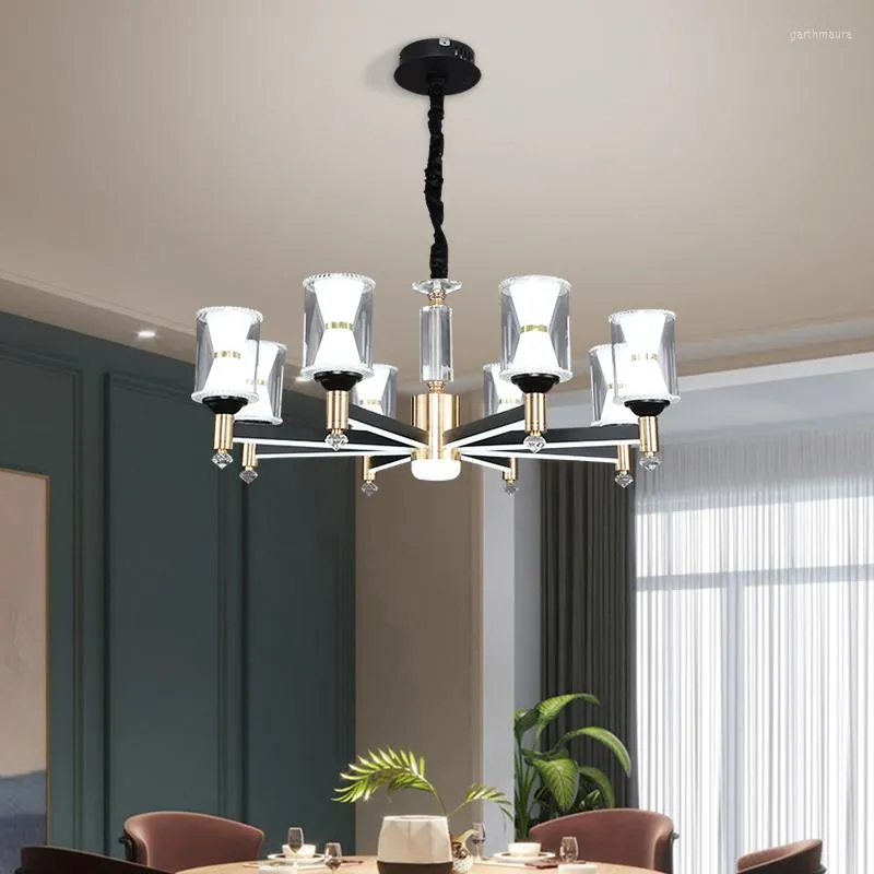 Żyrandole nordyckie salon nowoczesny prosta atmosfera domowa lekka luksusowa restauracja sypialnia lampy lampy wystrój domu