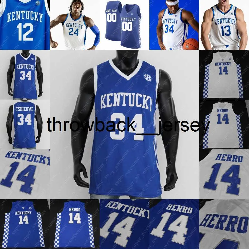 Thr Kentucky Wildcats Basketball Jersey Oscar Tshiebwe Antonio Reeves Jacob Toppin Cason Wallace Terrence Clarke Malik Monk DeAaron Fox Devin Booker Tyrese Maxey