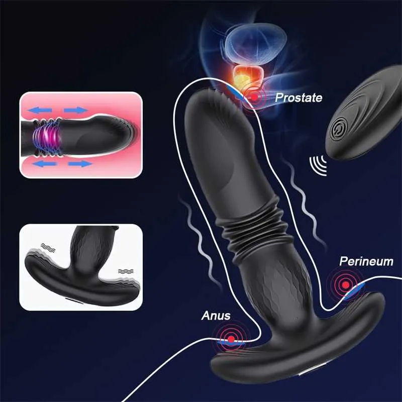 Aazon.co: AAZBEE Thrusting Butt Plug Electric Trainer Kit Anal
