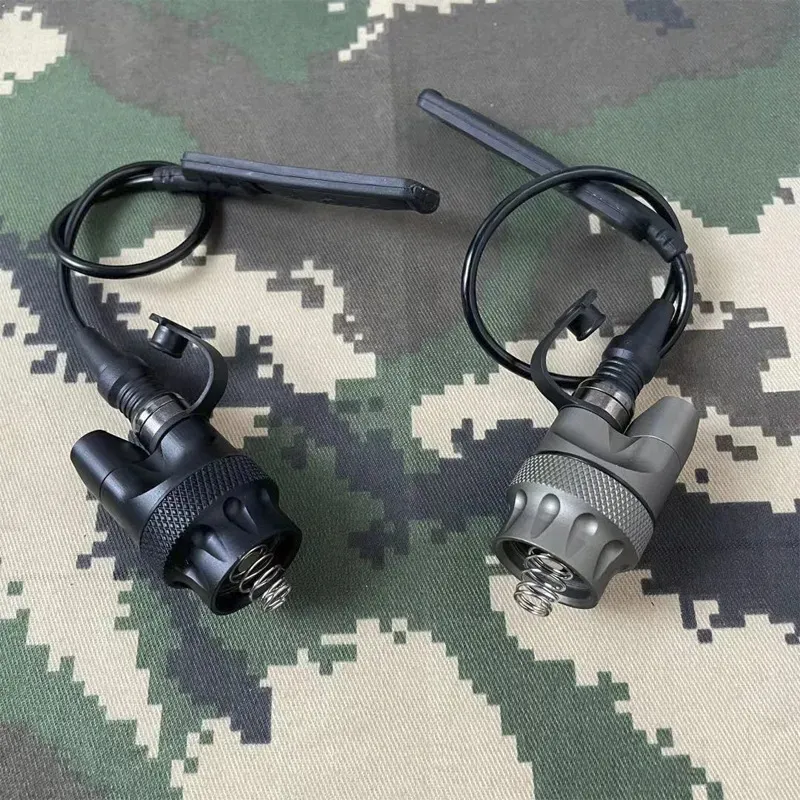 SOTAC 에어 소프트 전술 전술 손전등 푸시 버튼 푸른 테일 캡 SF M340C M340V M640V M600DF M323V HUNTING LIGHT-AUBURN