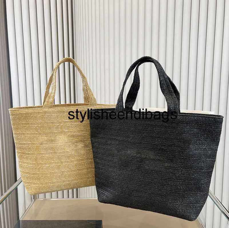 Designer Straw Tote bag Sacs à main Luxurys Femmes Y Sacs à bandoulière Fashion Armpit bag Classic Rive Straw Letters Tote Shopping bag Purse Wallet Beach bag