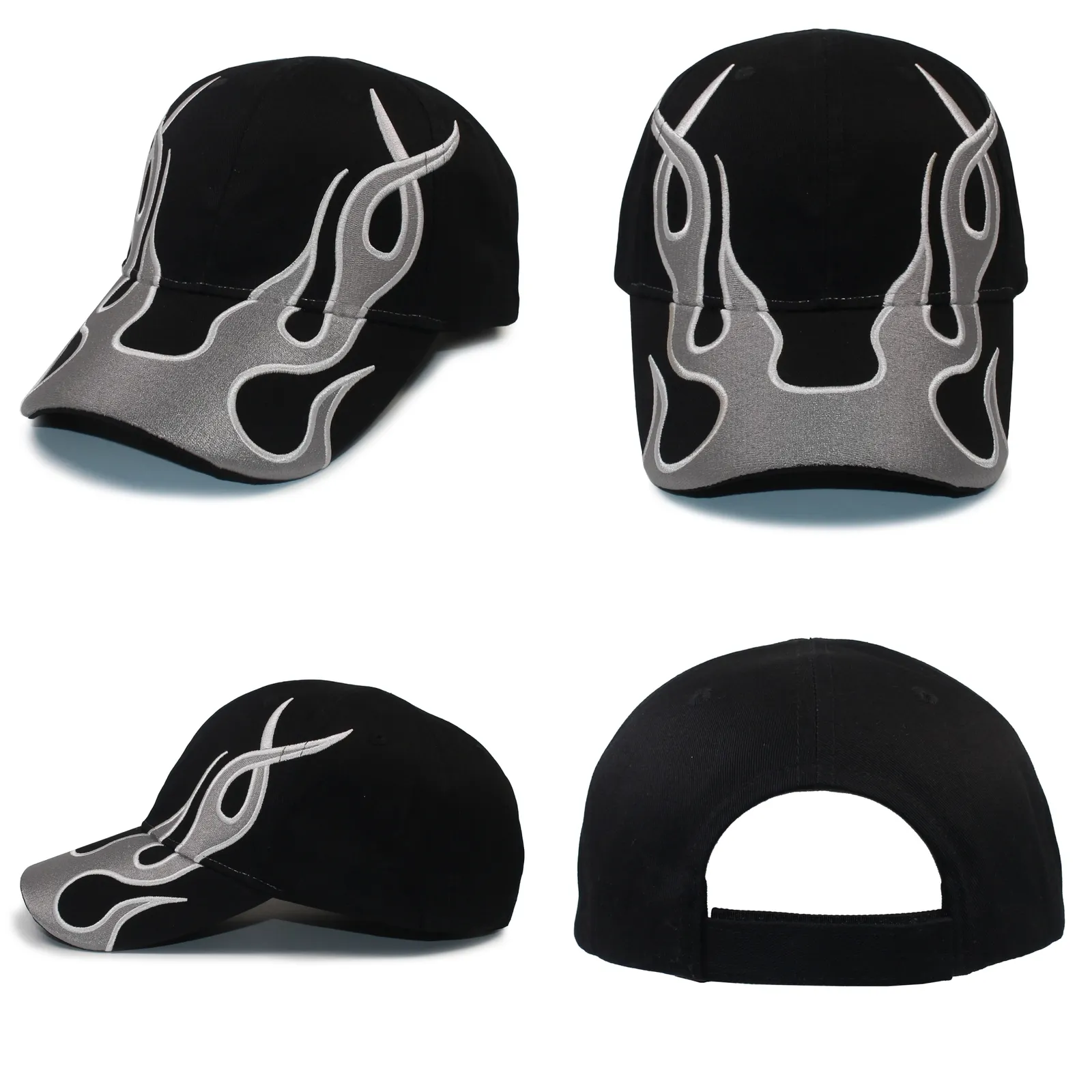 Boné de beisebol Snapbacks Flame Acessórios de moda Hip Hop Esportes ao ar livre Pai Hat Trucker Bonés para homens adultos 230603