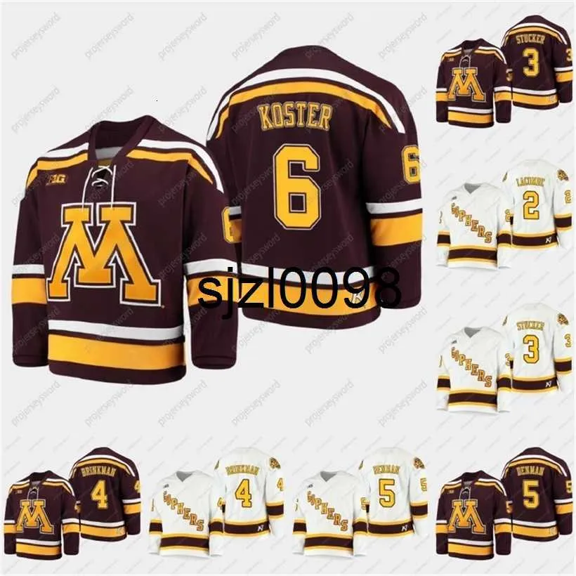 Sj98 2021 B1G Tournament vintage Justen Close Jersey Minnesota Golden Gophers Jackson LaCombe Robbie Stucker Ben Brinkman Matt Mike