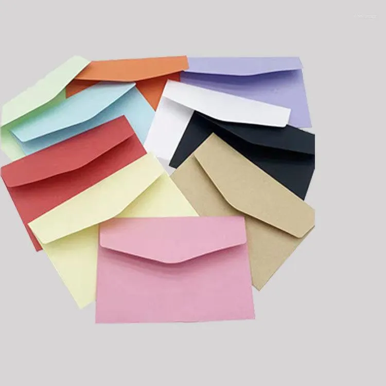 Geschenkpapier, 10 Stück, einfarbig, Mini-Umschlag, Mitgliedskarten-Set, Einladung, Geschäftsaufbewahrung