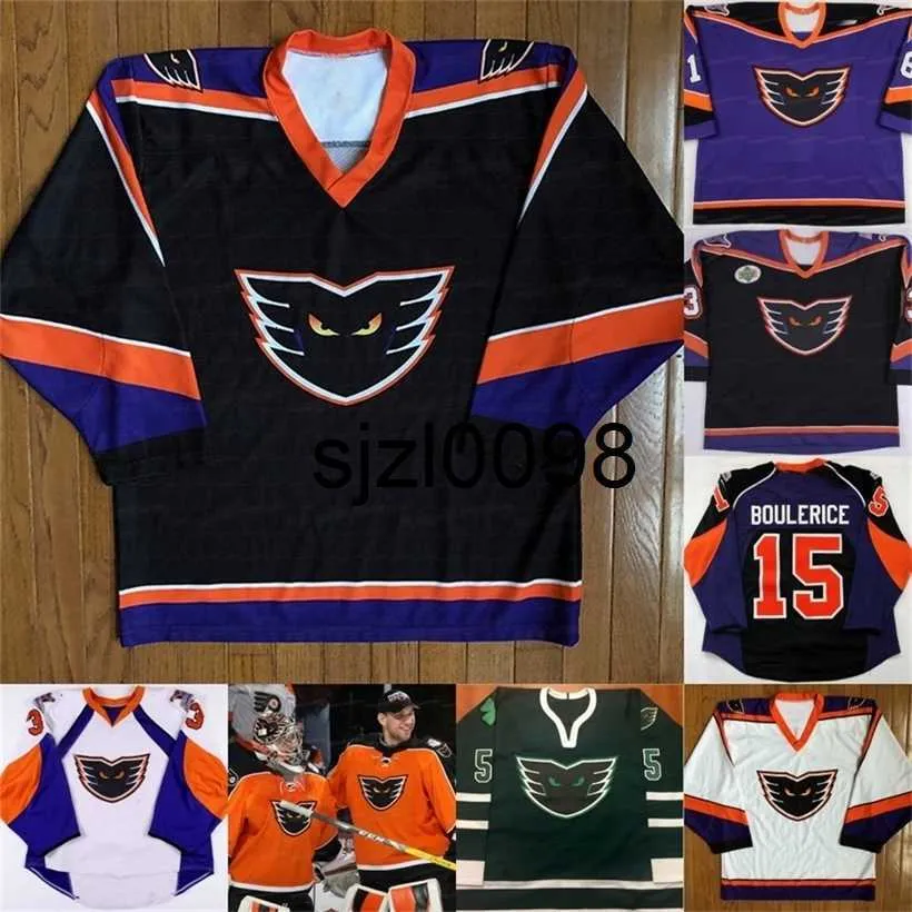 Sj98 AHL Philadelphia Phantoms Jerseys Claude Giroux David Hallock Frank Bialowas Jesse Breris Sean McCosh Sullivan Road Custom Hockey Jersey