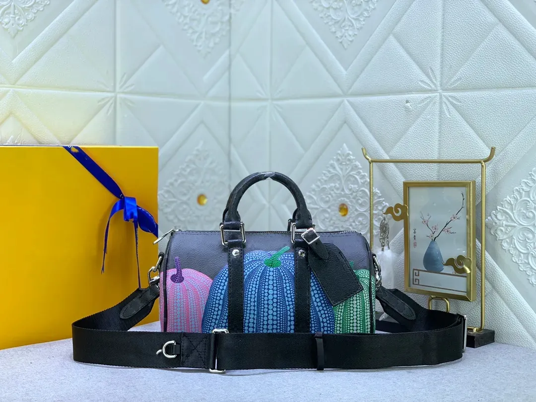 Çok Stil Kadın Tasarımcılar Kabak Serisi Seyahat Çantası Deri Büyük Kapasite Erkekler Büyük Bagaj Çanta Duffle Çantalar Omuz Crossbody Açık Seyahat Çantası Çanta