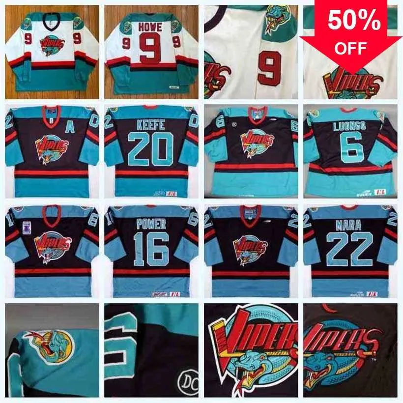 Mag C202 Detroit Vipers 6 Chris Luongo 9 Gordie Howe 25 Dan Kesa 22 Paul Mara 16 Chad Power Shannon Finn 1997 Turner Cup Championship Jersey