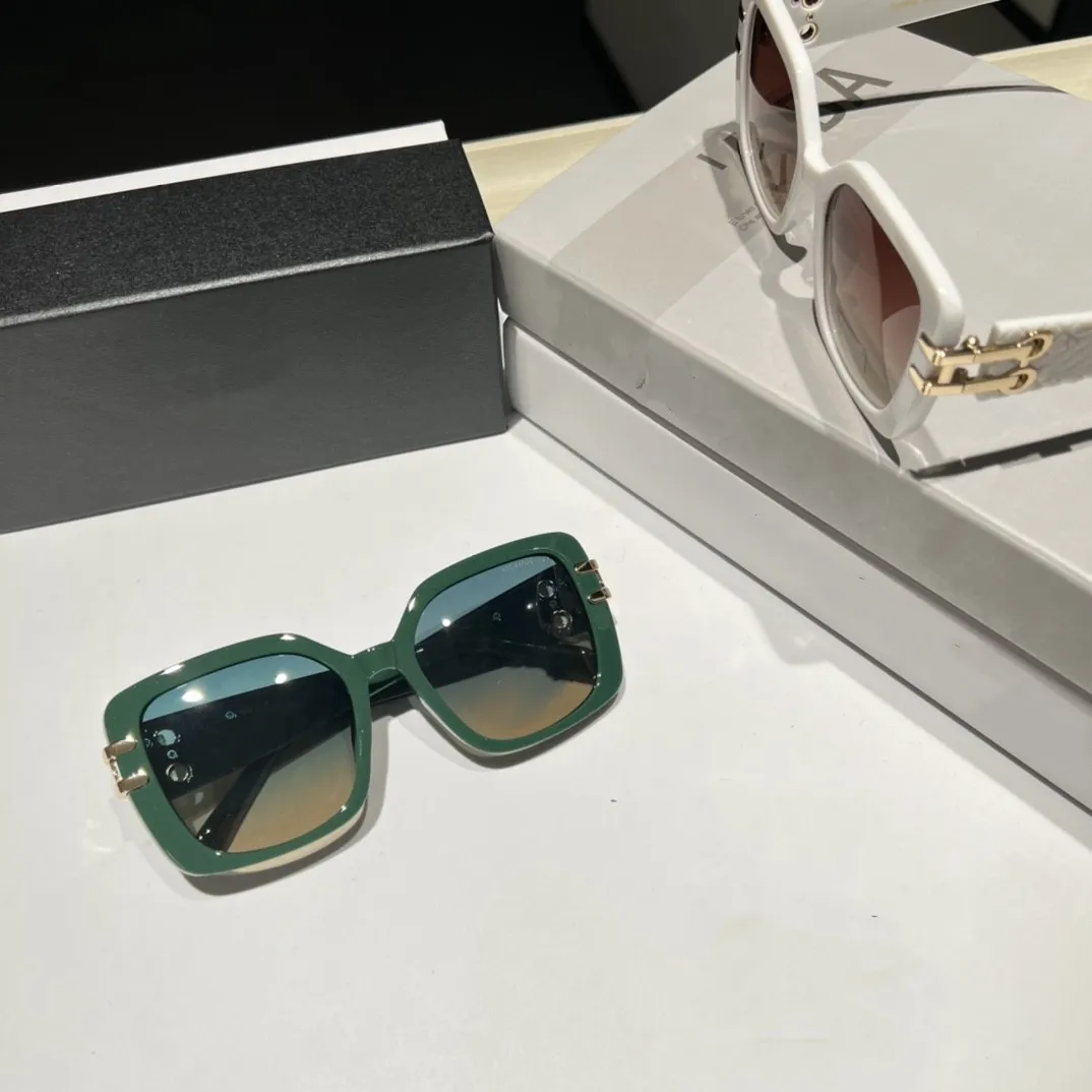 2023 النظارات ، Heatwave Classic Sunglasses Square تصميم نظارات شمسية أزياء مصمم فاخر الذهب