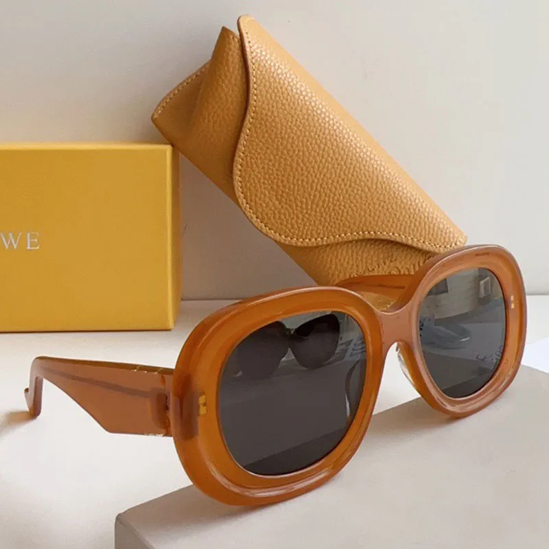 Дамские овальные солнцезащитные очки в ацетате LW40103U Дизайнерские солнцезащитные очки для женских овальных бокалов овала occhiali da sole с корпусом