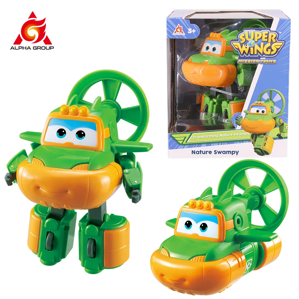 عمل لعبة Action Super Wings 5 ​​بوصات تحويل مستنقعات Mira Jett Action Figures Robot Chimplane Transformation Anime Toys Gift 230605