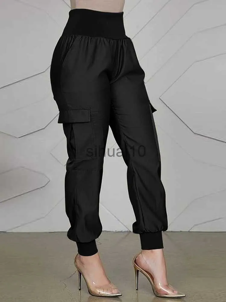 Pantaloni da donna Capris Fashion Holiday Pantn Palazzo Donna Casual Solid Pant ZANZEA Vintage Elastico in vita Matita Pantaloni 2023 Lavoro OL Tuta intera J0605