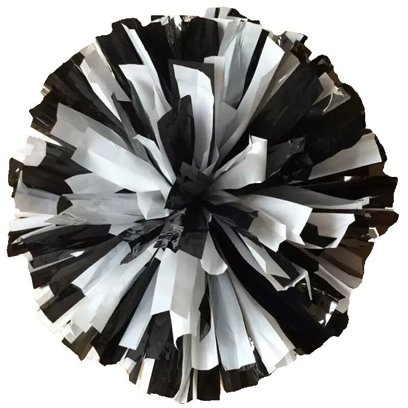 1 pompon colorati da cheerleader con manico in plastica, ideali per