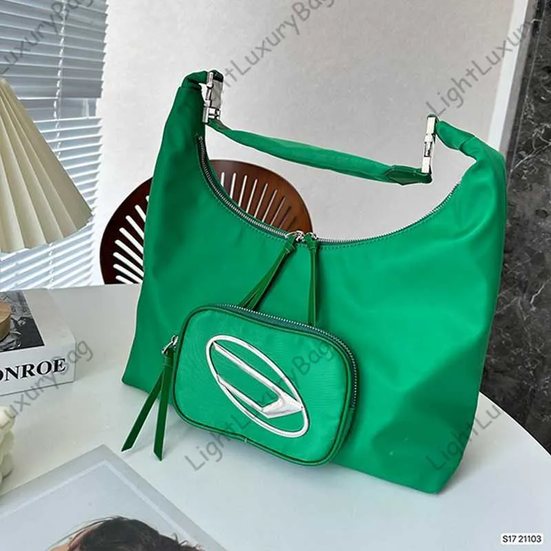 Женщины 2023 Дизайнерская сумка для плеча D Сумочки багьют нейлоновая леди роскоши высококачественные несколько цветов модные сумка 230603