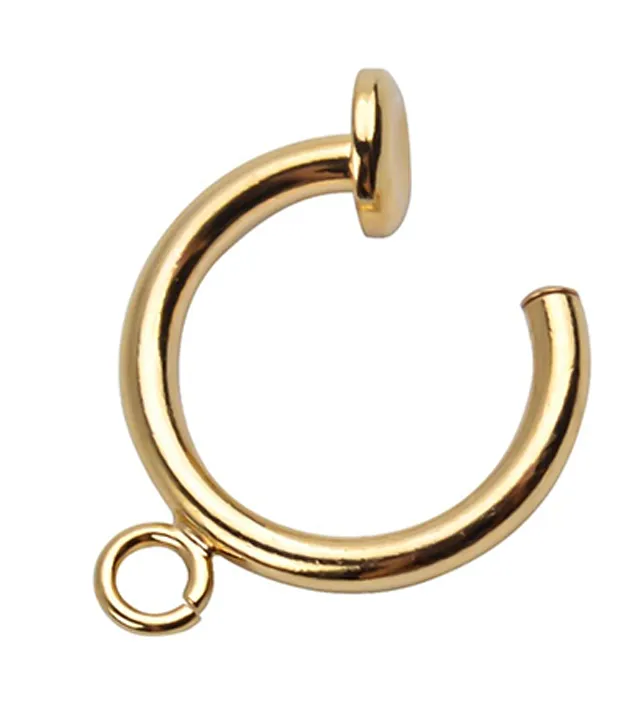 Hoop Earrings Clip On Earring Converter Non Pierced Clips Components  Findings With Easy Open Loop For Jewellery Making From Timeshopp, $14.6