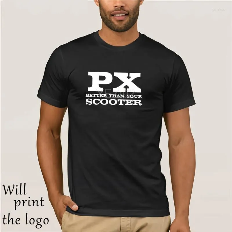 Herren T-Shirts T-Shirt PX Better Than Your Scooter Piaggio LML - Maglia Cotone NERO