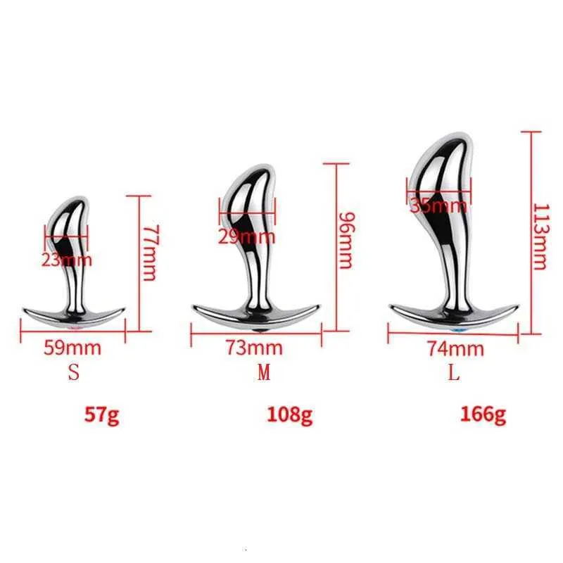 Metal Anal Plug Smooth Prostate Stimulator For Men And Women_voghion.com