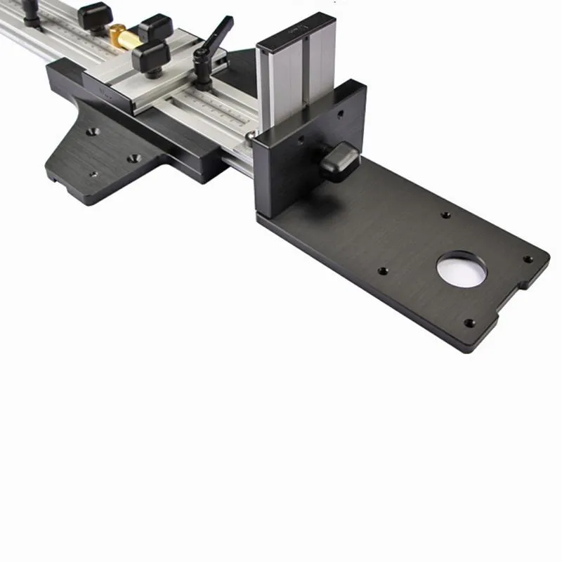 Joiners Router Guide Rail Base For Straight and Circle Cut Milling slits trimning Aluminium Träbearbetningsbänkar Träbearbetningsverktyg