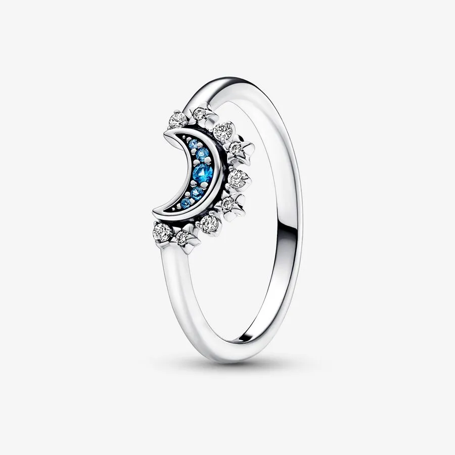 Crescent Moon Fashion Ring - Lunar Moon Phase Witch - Lucky Amulet - for  Woman | eBay