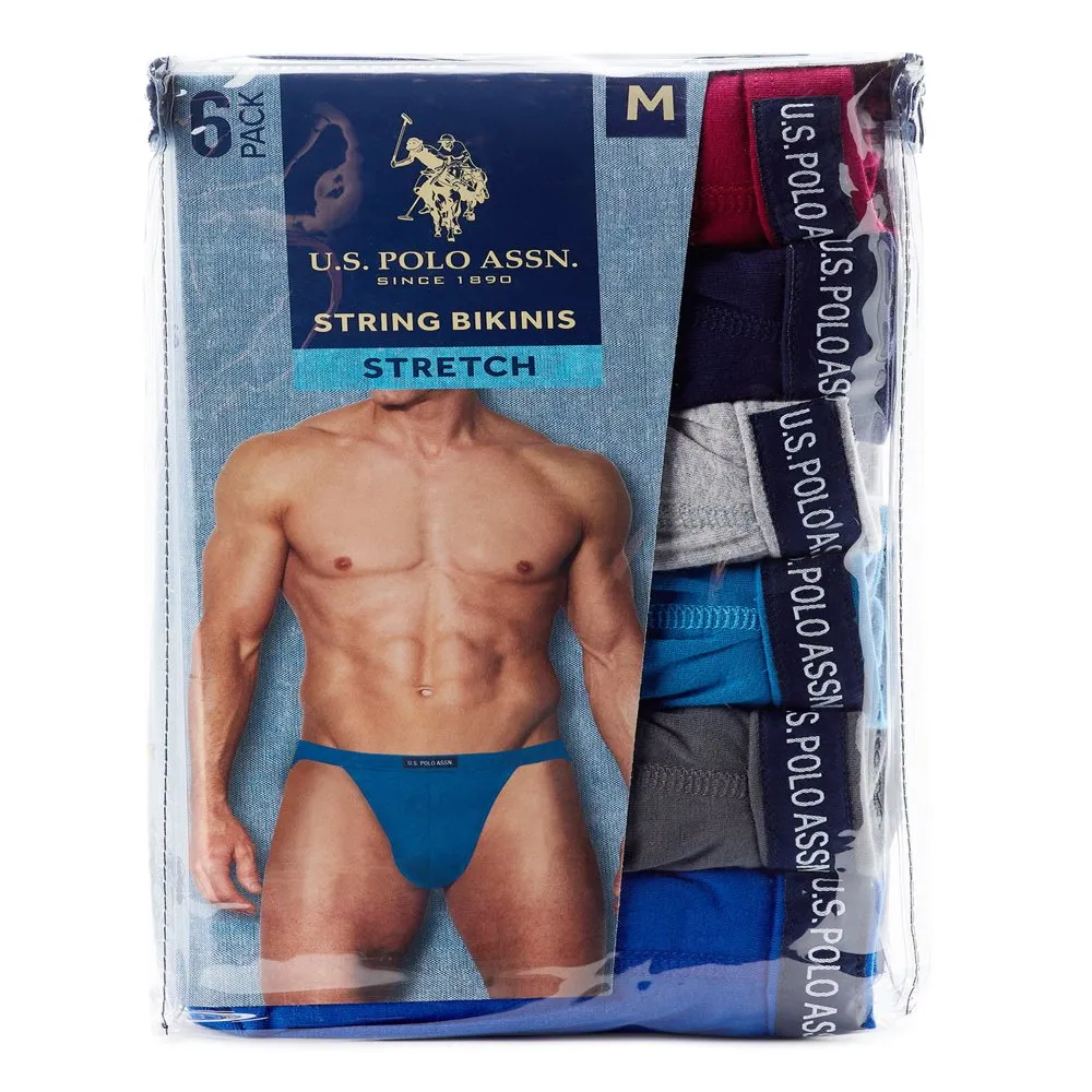 Assn Men's Star Bikini Underwear, 6-pack