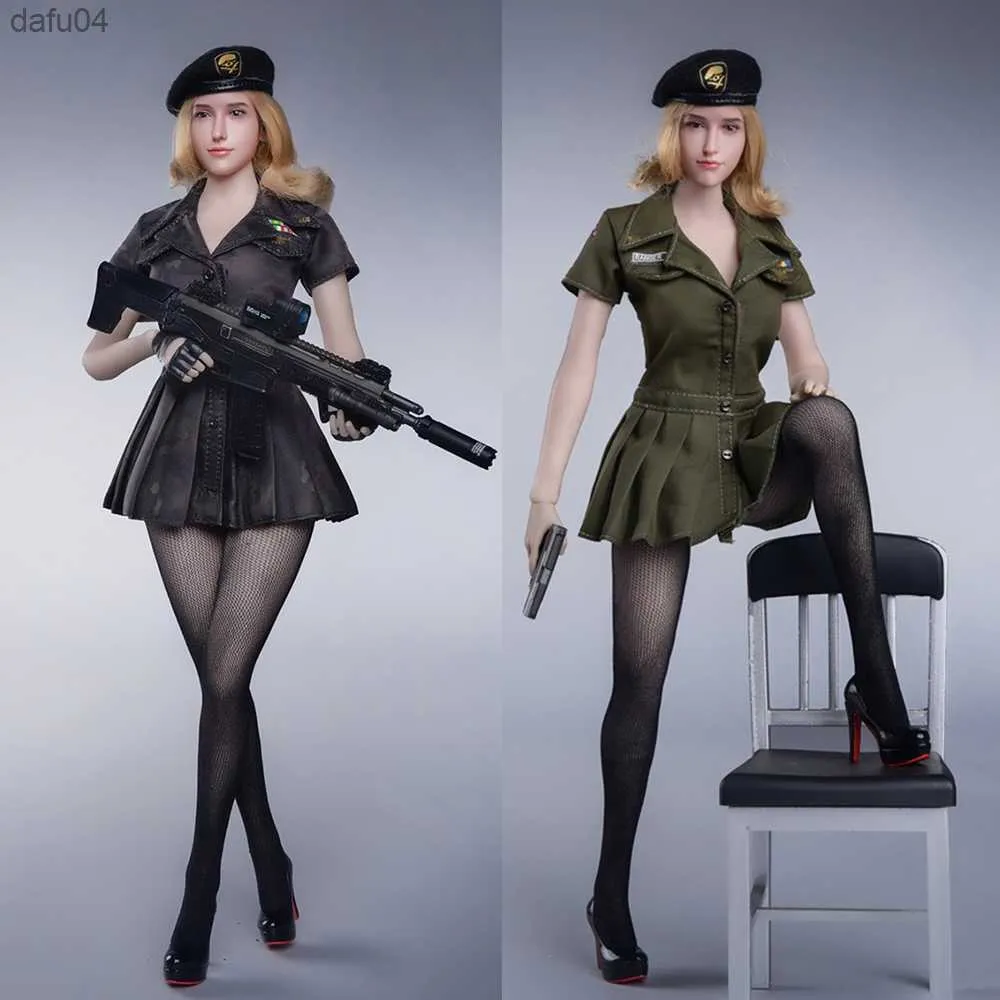 Fire Girl Barbie Toys FG070 1/6 Military Style Female Clothes Set With  Skirt, Beret, And Seamless Pantyhose Model L230522 From Dafu04, $22.91