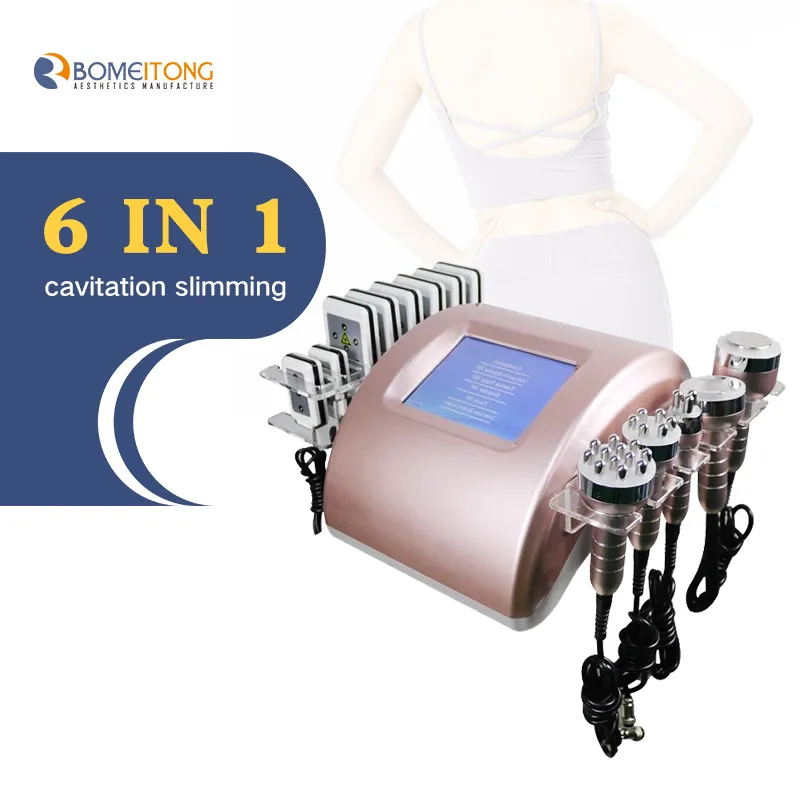 New 6 In 1 Cavitation RF Vacuum Body Slimming Radio Frequency Lipo