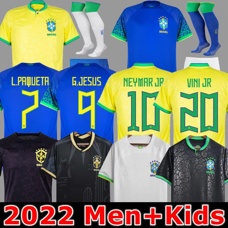 Brasilier 2023 Soccer Jerseys Camiseta de Futbol Paqueta Raphinha Football Shirt Maillots Marquinhos Vini Jr Brasil Richarlison Men Kids Woman Neymarotn7