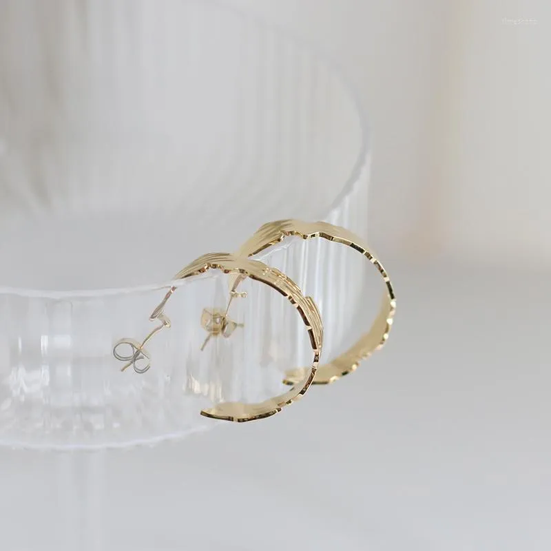 Hoop Earrings 2023 Distortion Interweave Twist Metal Circle Geometric Round For Women Accessories Retro Party Jewelry Gifts