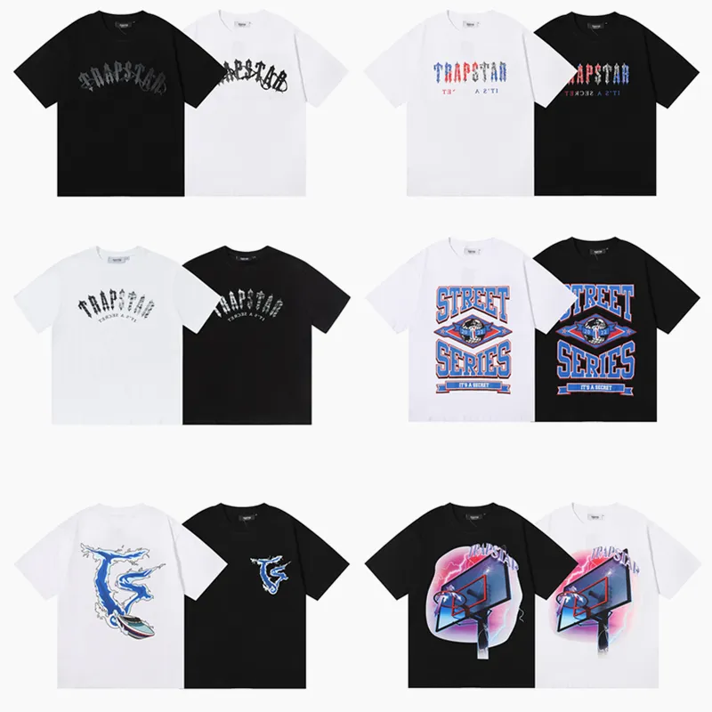 Top Craftsmanship Trapstar Mens T Shirts 디자이너 mens womens t shirts 패션 스트리트 조수 편지 인쇄면 셔츠 폴로 스포츠 trapstar tees US SIZE S-XL