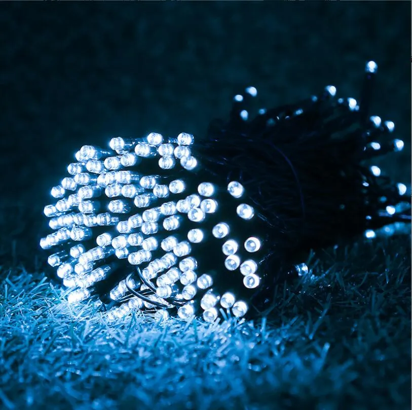 Luci a stringa solare Luci a ghirlanda di Natale a energia solare impermeabili a LED per esterni per la decorazione della festa nuziale dell'albero di Natale