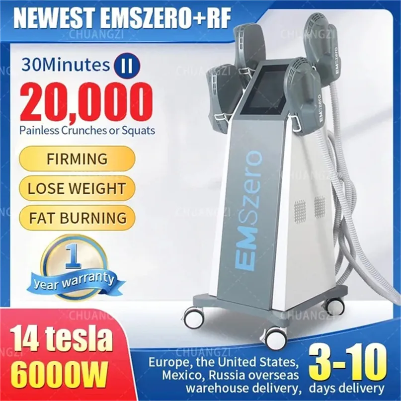 Радиочастотное оборудование DLS-EMSLIM 2024 Новейшая электромагнитная миостимуляторная машина для массажа тела EMSzero для похудения