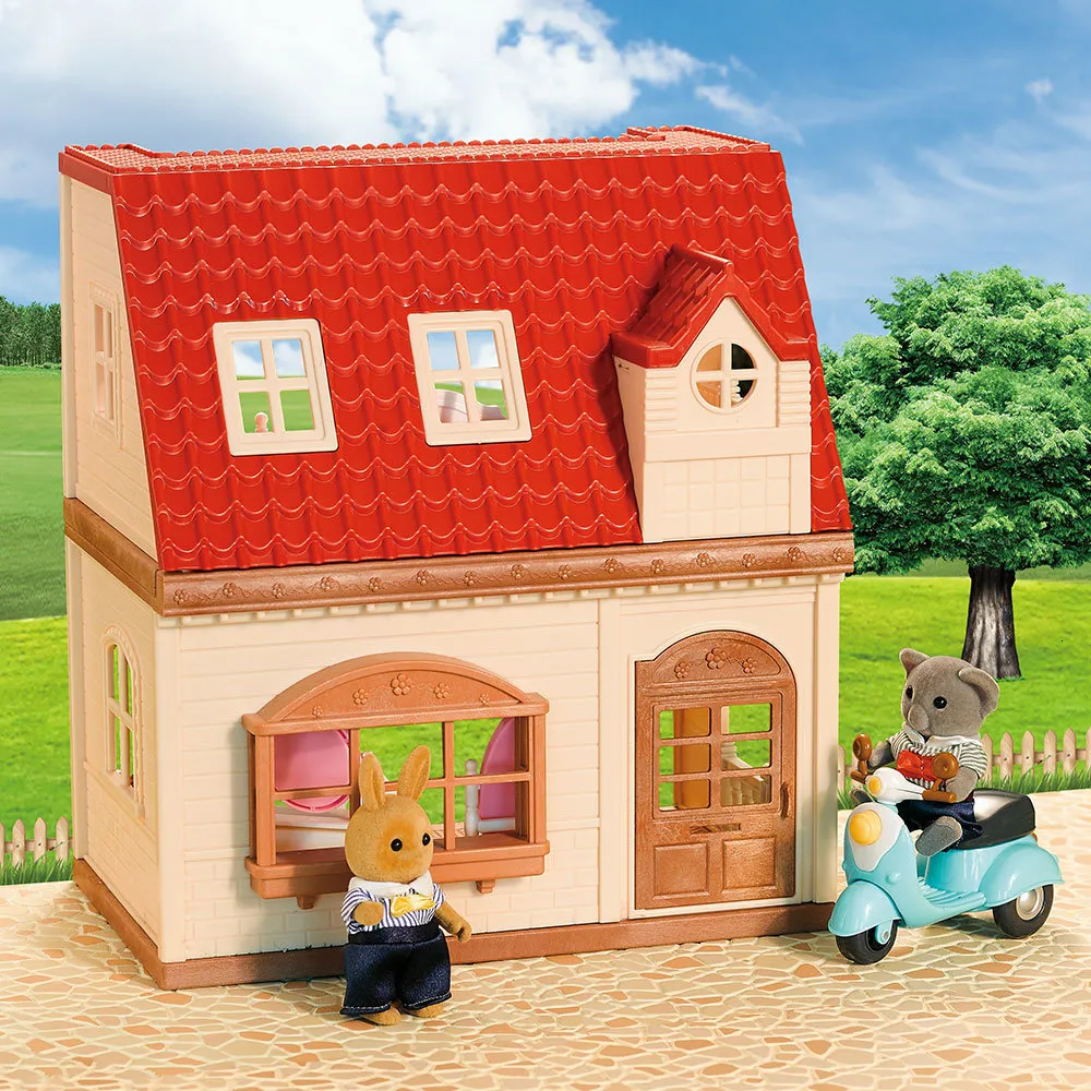 Gefüllte Plüschtiere Spielzeug Calico Critters Forest Family Miniaturen Kinderwagen für Puppen Dessert Auto Motorrad Puppenhauszubehör Puppenhaus Mädchen 230605