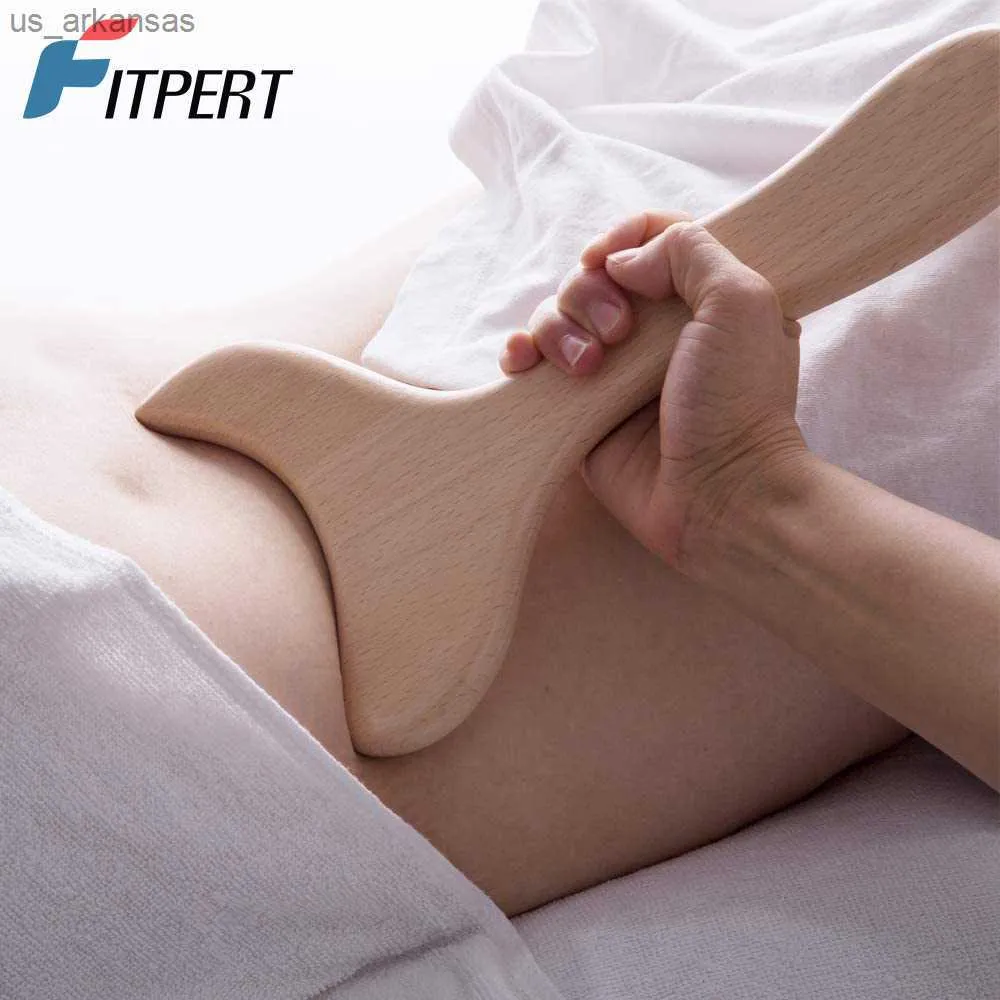 1PC Massaggiatore muscolare portatile in legno Massaggiatore per drenaggio linfatico Palestra Strumento per massaggio alle gambe in legno Strumento per scolpire il corpo per anticellulite L230523