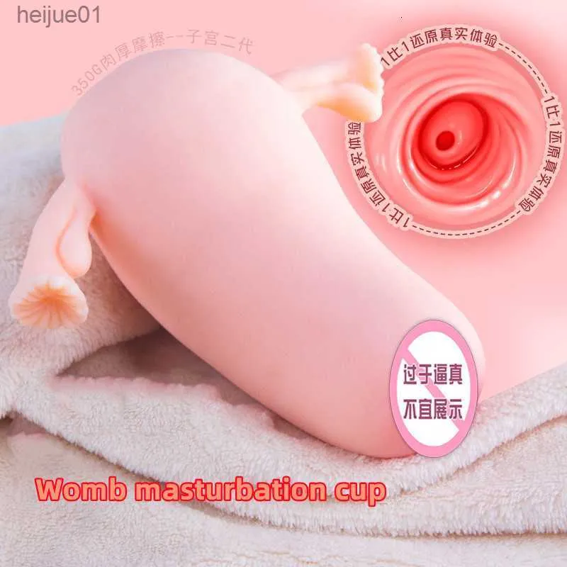 Masturbators Male Masturbaters mjuk realistisk livmoder Masturbation Cup Artificiell livmoder Masturbation Device för män Vuxna sexleksaker 230519 L230518