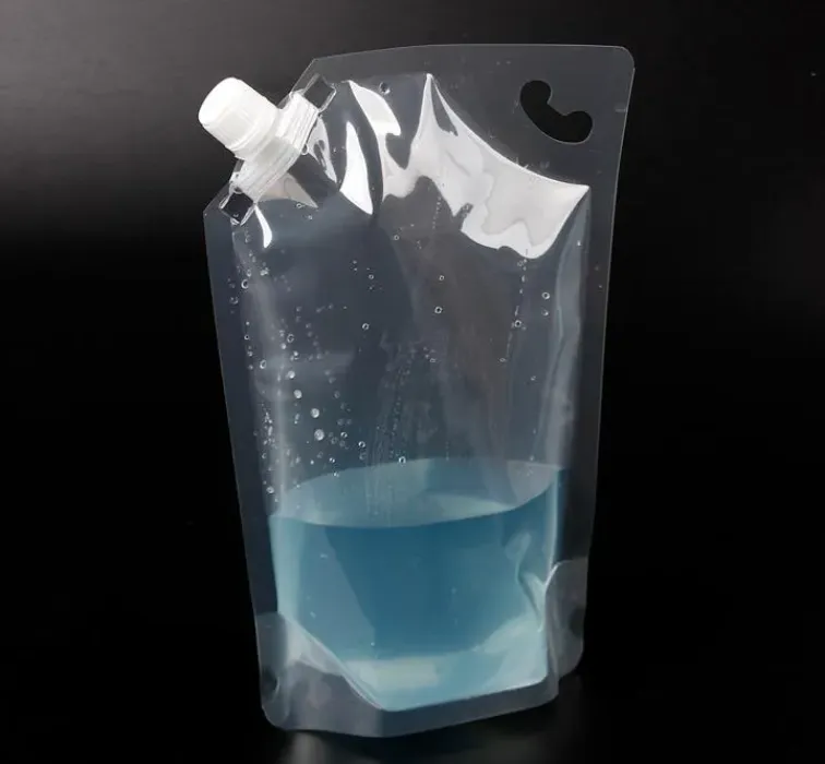 1000ml/ 1L Stand Up Plastic Drink Packaging Spout Bag Pouch for Beverage Liquid Juice Milk Coffee Water