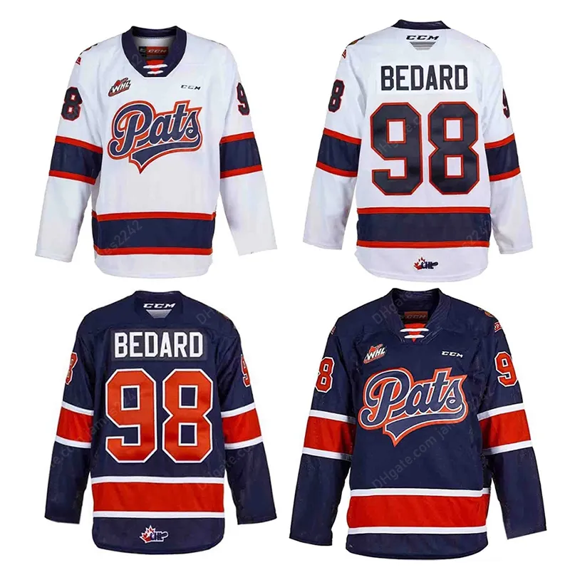 Connor Bedard Pats Hockey Jersey Custom Eventuella namnnummer Sömda S-4XL