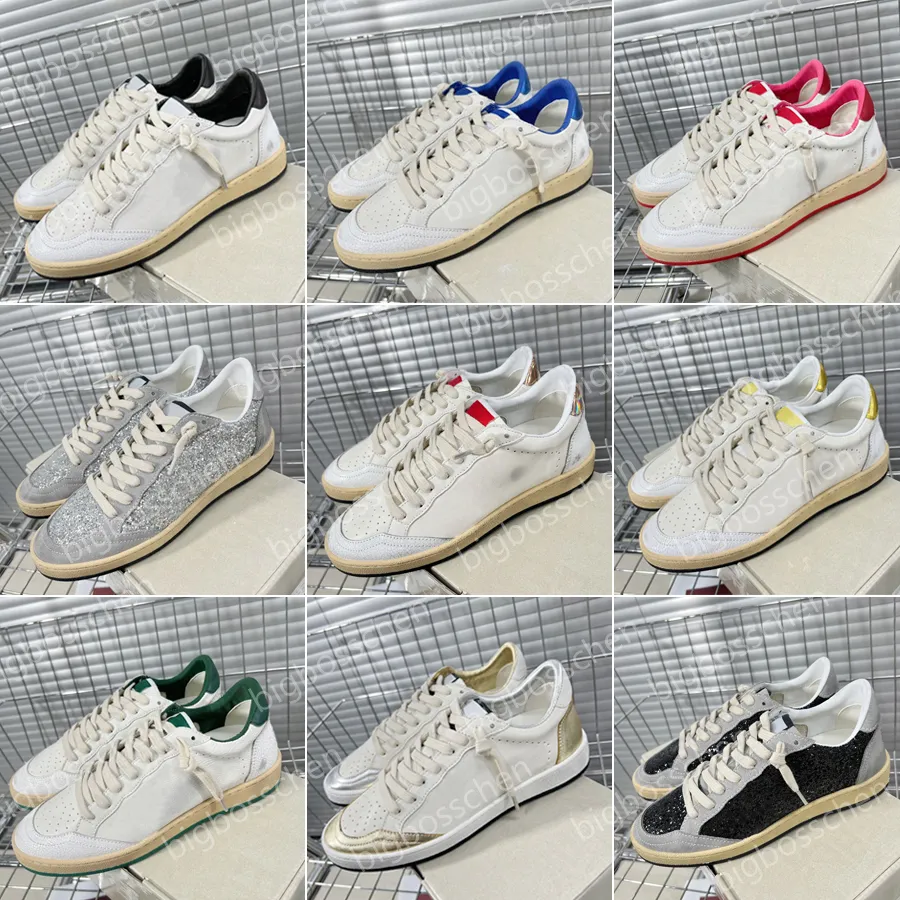 Designer di lusso allacciato su scarpe da tennis basse da tennis da donna marca maschile per allenatori casual scarpe sneakers paillettes classiche white do sporco scarpe atletiche sportive scarpe sportive all'aperto