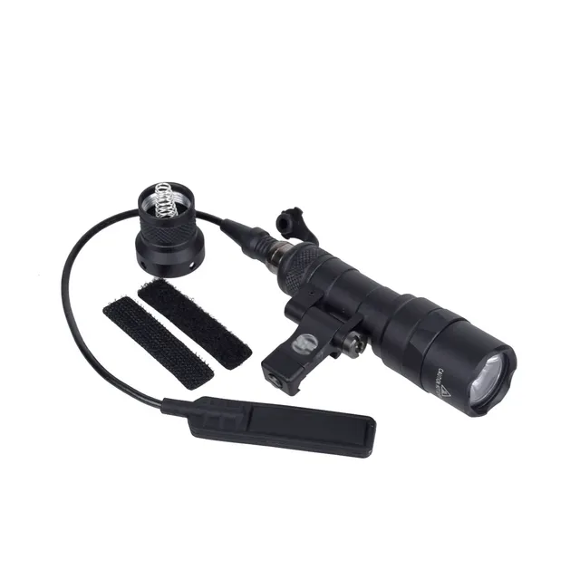 Rifle Light M340C M300 Mini Scout Light Supporto offset multi-angolo Airsoft 5.56 PMAG AR15 M16 5.45x39 7.62x39 Torcia-Nero