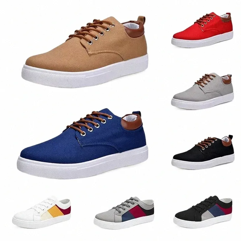 men casual shoes canas sneakers black white blue red brown navy taupe yellow mens trainers outdoor jogging walking ten t5iD#
