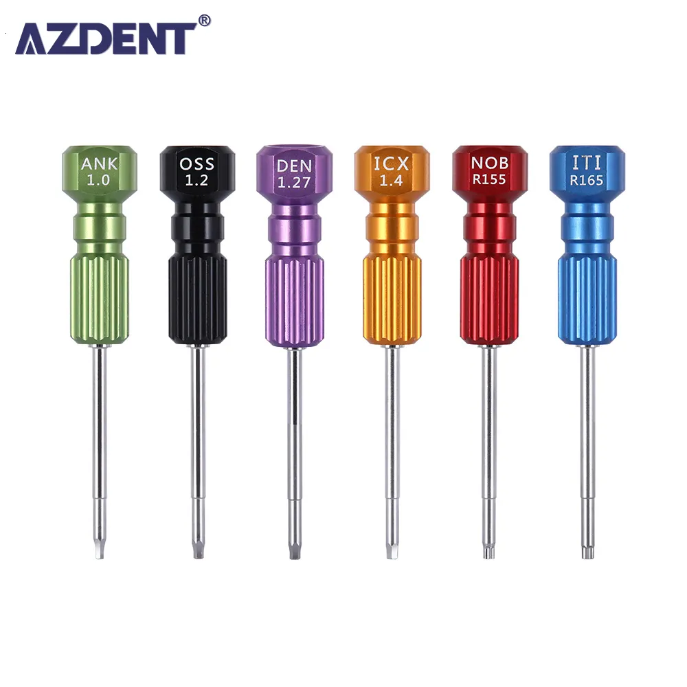 Other Oral Hygiene AZDENT Dentist Screwdriver Dental Orthodontic Matching Tools Micro Screw Driver for Implants Drilling Tool 230605