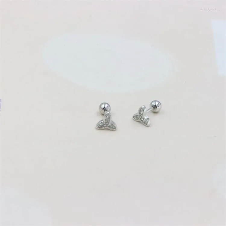 Stud Earrings ZFSILVER Sterling 925 Silver Fit Cute Zircon Eye Windmill Screw Ball Earring For Women Charm Jewelry Accessories Gifts