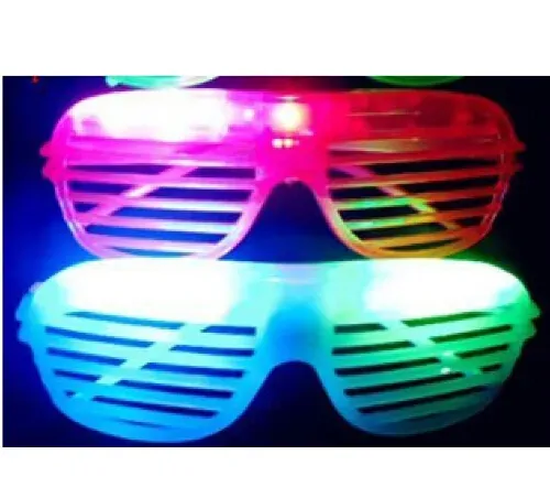 10pcslotflashing parti Noel Doğum Günü için Hafif Gözlük Led Cadılar Bayramı Parti Dekorasyon Malzemeleri Glow Glasses